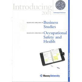Introducing Graduate Diploma in Business Studies and Graduate Diploma in Occupational Safety and Health, 2001