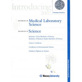 Introducing Bachelor of Medical Laboratory Science, Bachelor of Science, 2002