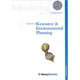 Introducing Bachelor of Resource and Environmental Planning, 2002