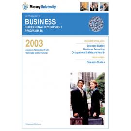 Introducing Business Professional Development Programmes, 2003