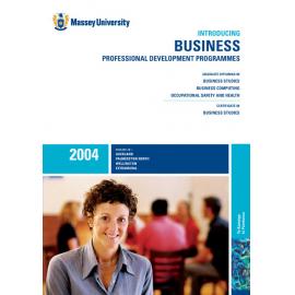 Introducing Business Professional Development Programmes, 2004