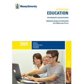 Introducing Education Postgraduate Qualifications [Graduate School of Education], 2005