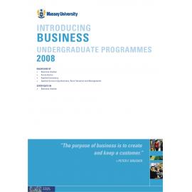 Introducing Business Undergraduate Programmes, 2008