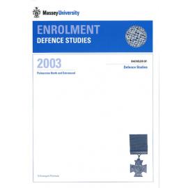 Enrolment Defence Studies, 2003