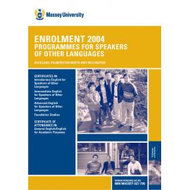 Enrolment Programmes for Speakers of Other Languages, 2004