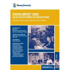 Enrolment Qualifications in Education, 2005