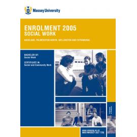 Enrolment Social Work, 2005