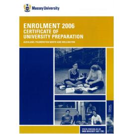 Enrolment Certificate of University Preparation, 2006