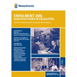 Enrolment Qualifications in Education, 2006