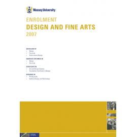 Enrolment Design and Fine Arts, 2007
