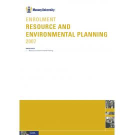 Enrolment Resource and Environmental Planning, 2007
