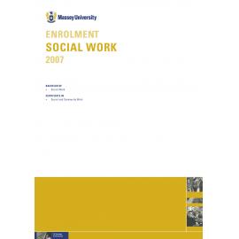 Enrolment Social Work, 2007