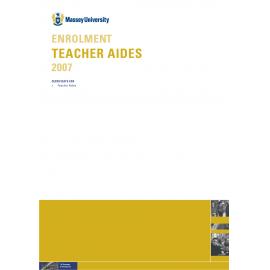 Enrolment Teacher Aides, 2007