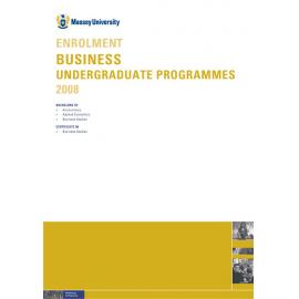 Enrolment Business Undergraduate Programmes, 2008