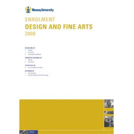 Enrolment Design and Fine Arts, 2008