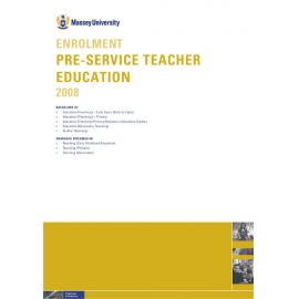 Enrolment Pre-Service Teacher Education, 2008