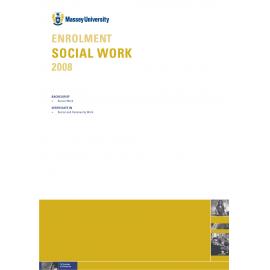 Enrolment Social Work, 2008