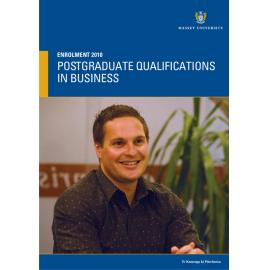 Enrolment Postgraduate Qualifications in Business, 2010
