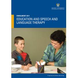 Enrolment Education and Speech Language Therapy, 2011