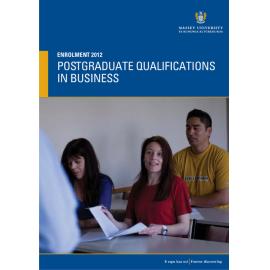 Enrolment Postgraduate Qualifications in Business, 2012