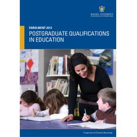 Enrolment Postgraduate Qualifications in Education, 2012