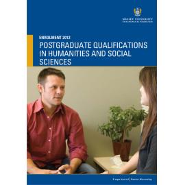 Enrolment Postgraduate Qualifications in Humanities and Social Sciences, 2012