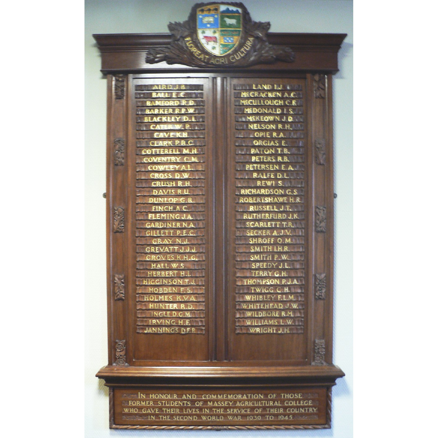 Massey Agricultural College and World War II