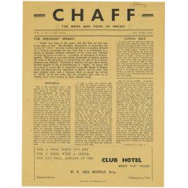 Chaff, 1(1), 1949-06-03