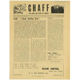 Chaff, 1(4), 1949-07-21