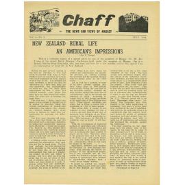 Chaff, 4(8), 1952-07