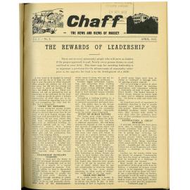 Chaff, 5(3), 1953-04 