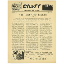 Chaff, 5(8), 1953-07