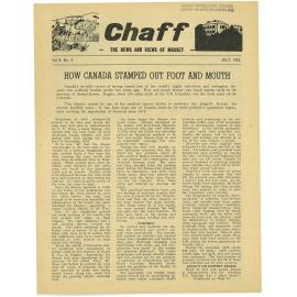 Chaff, 5(9), 1953-07