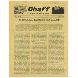 Chaff, 5(10), 1953-07