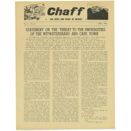 Chaff, 6(3), 1954-04