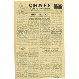 Chaff, 7(9), 1955-07