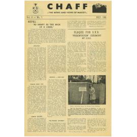 Chaff, 8(7), 1956-07