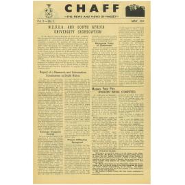 Chaff, 9(3), 1957-05