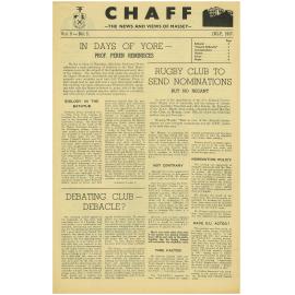 Chaff, 9(5), 1957-07