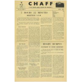 Chaff, 9(6), 1957-07