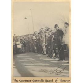 Massey Agricultural College, guard of honour for Governor-General, June 1930