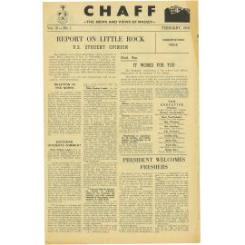 Chaff, 10(1), 1958-02