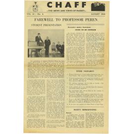 Chaff, 10(6), 1958-08
