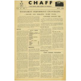 Chaff, 10(7), 1958-09