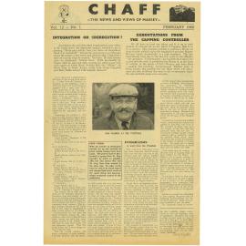 Chaff, 12(1), 1960-02