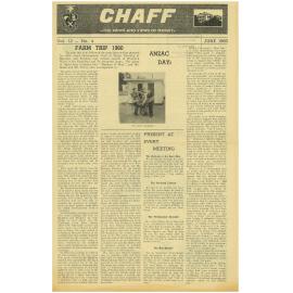Chaff, 12(4), 1960-06