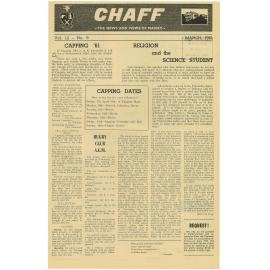 Chaff, 12(9), 1961-03