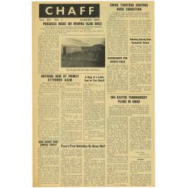 Chaff, 15(1), 1963-08