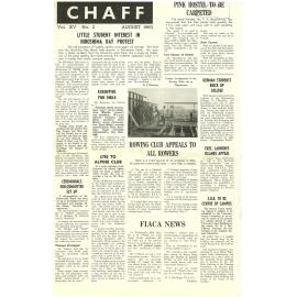 Chaff, 15(2), 1963-08
