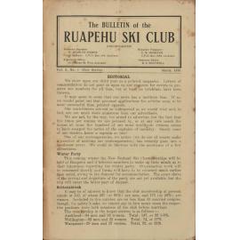 The Bulletin of the Ruapehu Ski Club, 1937-1939 (incomplete)